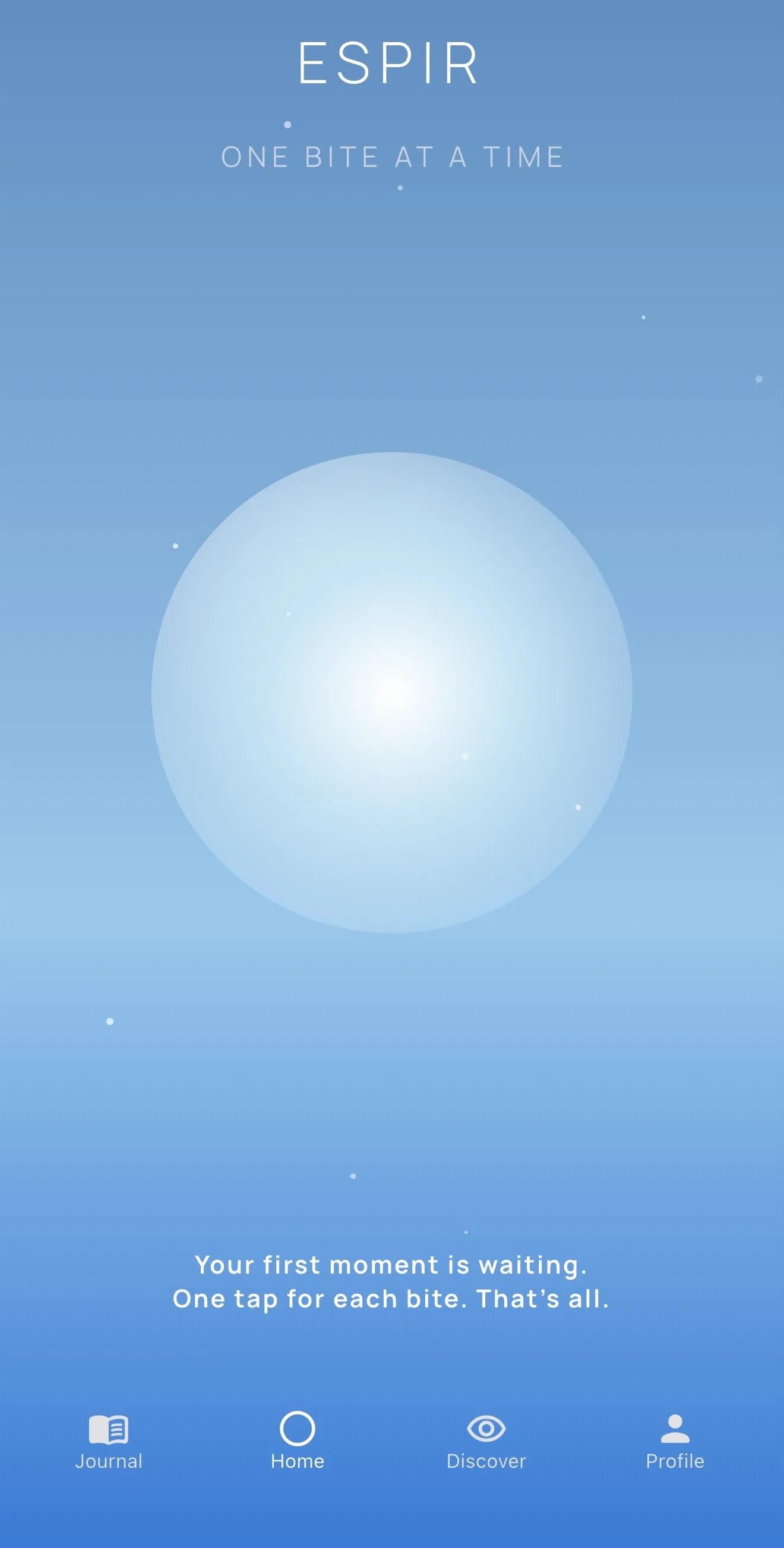 Espir home screen