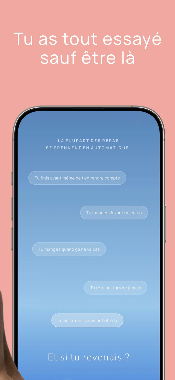 Tu as tout essayé sauf être là